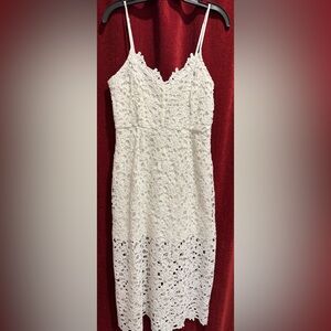 Elegant White Lace Dress